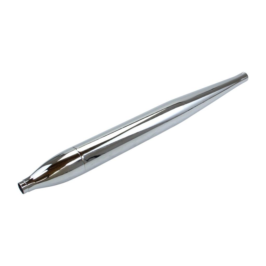 Schalldämpfer Zigarre chrom 60/680/26mm Universal für Hercules Puch Zündapp