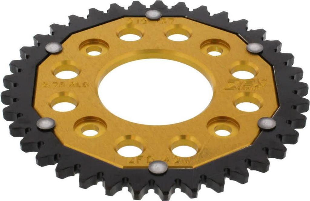ZF Krone 37 Zähne Teilung 420 Gold Schwarz Dual ZFD-212-37-GLD für Honda