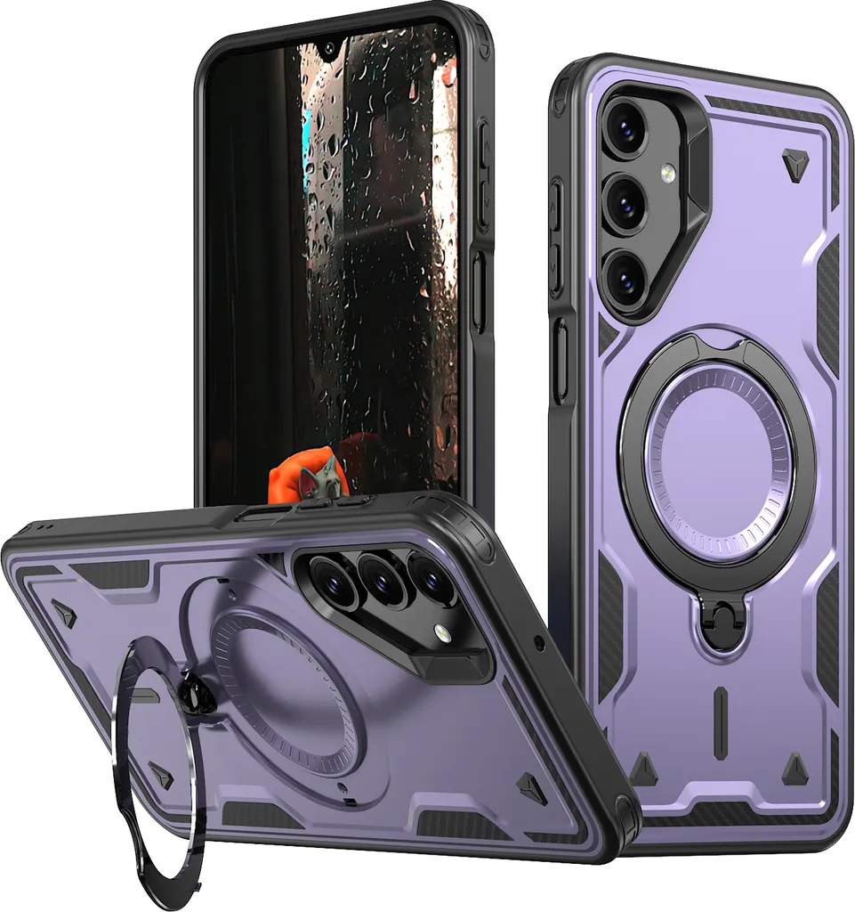 Custodia Militare Samsung Galaxy A25 5G Viola - Doppio Strato Antiurto