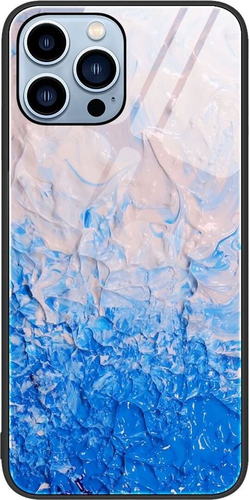 König Design Hülle kompatibel mit Apple iPhone X Kunststoff Soft Handyhülle - Handy Case Ozean Wellen