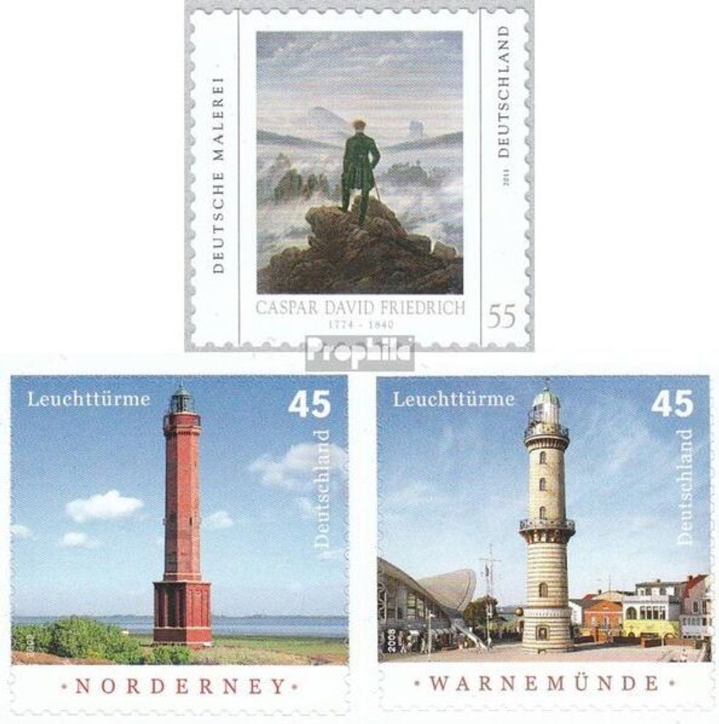 Briefmarken BRD (BR.Deutschland) 2011 Mi 2869,2875-2876 (kompl.Ausg.) selbstklebende Ausgaben gestempelt Deutsche Malerei
