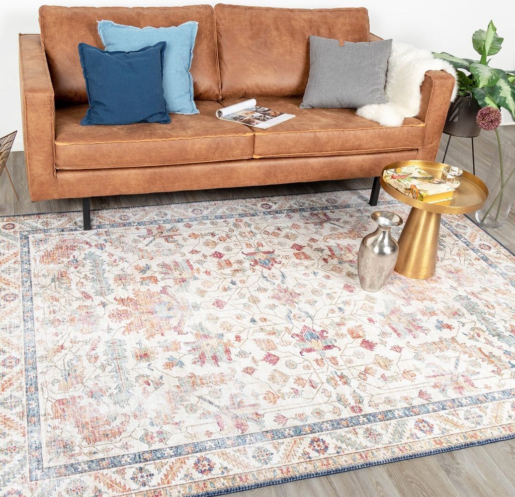 Volero - Teppich Vintage - Azara Persia Hellblau - 200x290 cm - Wohnzimmer, Esszimmer, Schlafzimmer - Klassik, Orientalisch