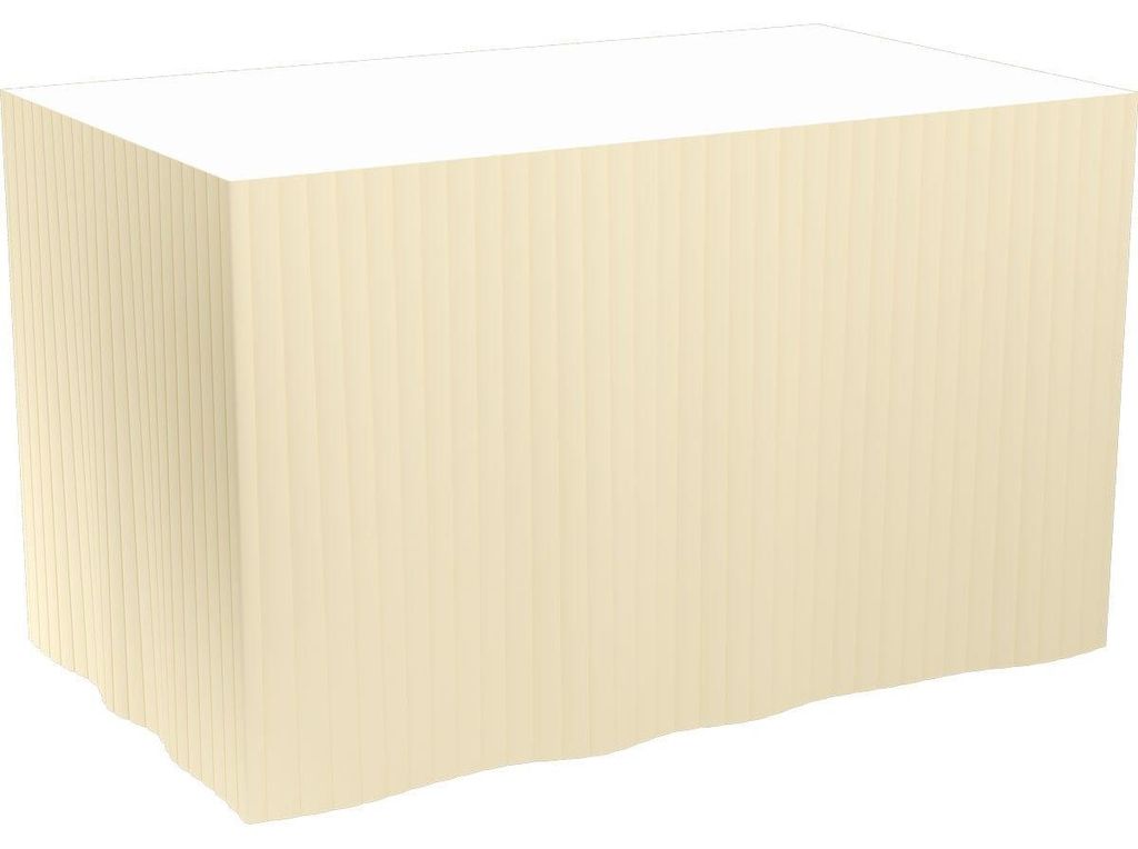 5x Dunicel-Tableskirts, selbstklebend 72 cm, 5 Abschnitte à 4 m cream