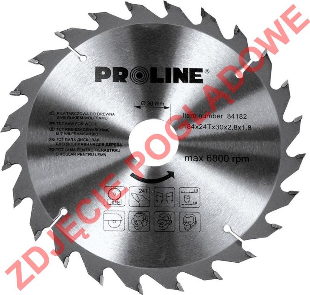Proline Kreissäge Für Holz 160Mm 36 Zähne Reduzierung 20/16Mm 84164