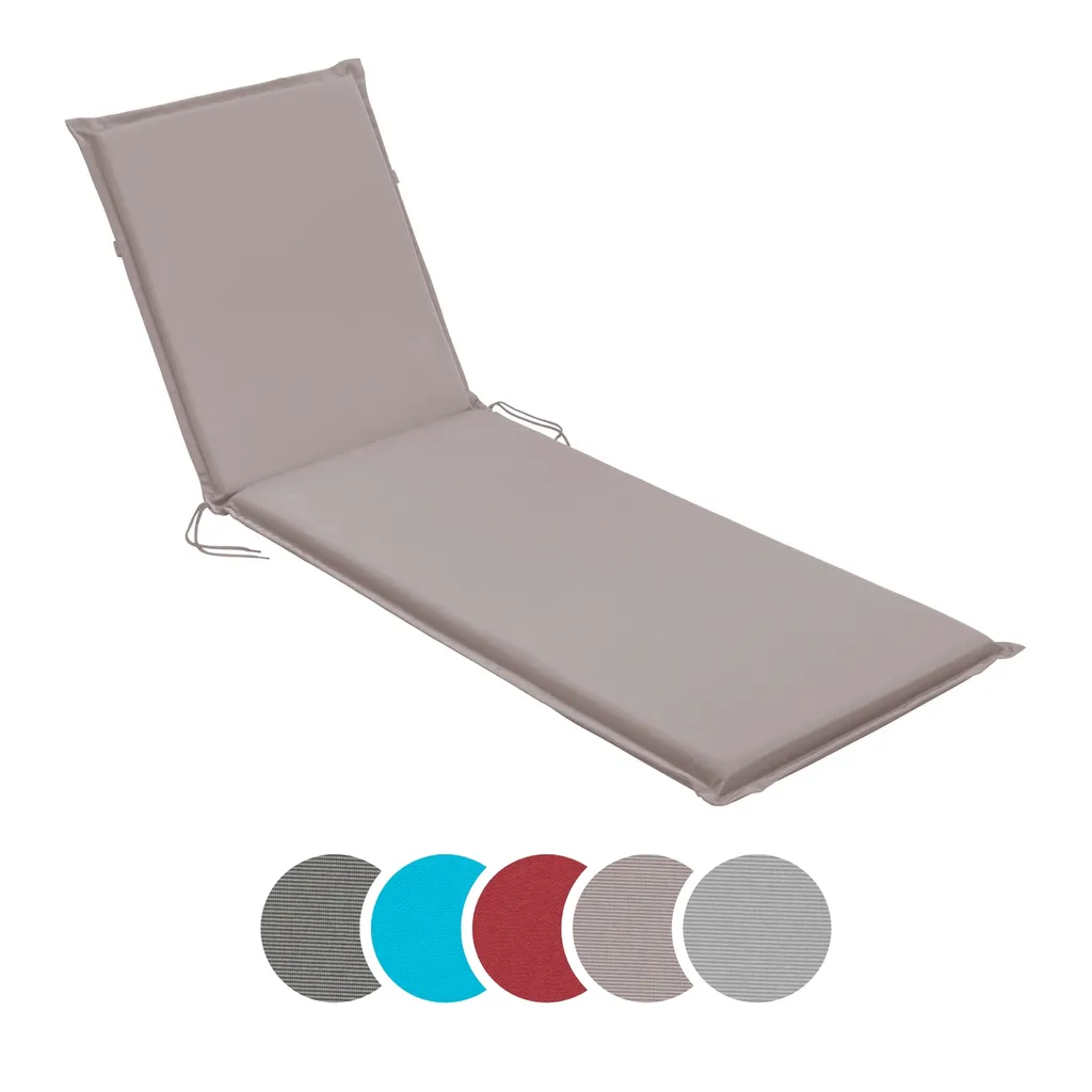 Sleepling Cuscino Sdraio Giardino 190x58 Grigio | Comfort per Lettino