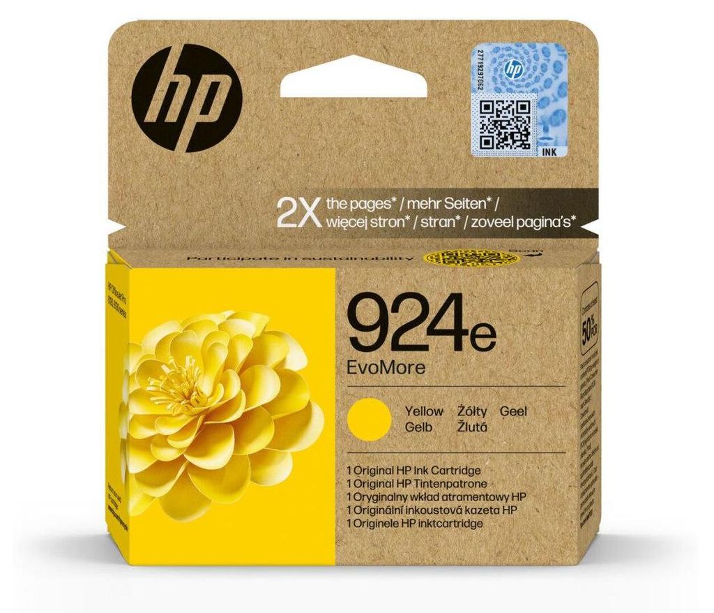 HP EvoMore 4K0U9NE Tintenpatrone yellow No. 924e Produktbild 