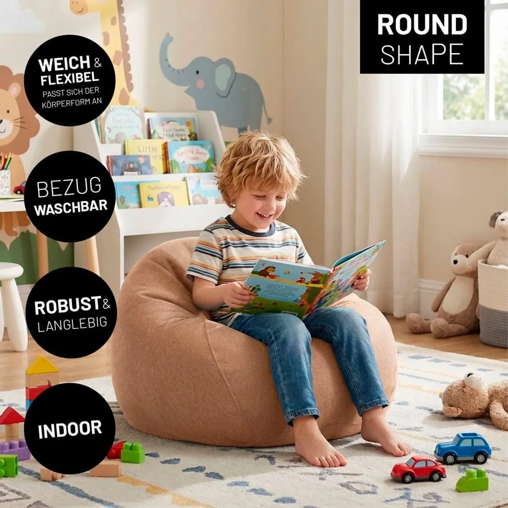 Lumaland Pouf M Comfort Line: L'Oasi di Relax 120L per la Tua Casa