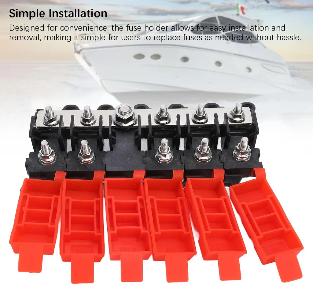 Offerta Set 5 Portafusibili a Vite 30-100A - Alta Qualità per Auto - 5