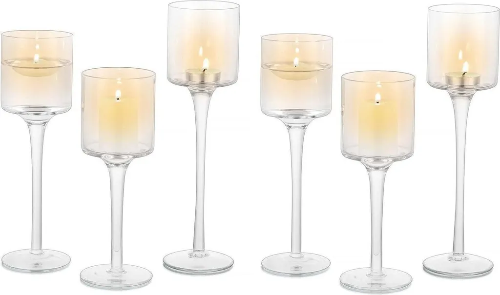 Portacandele Vetro Matrimonio: 6 Luci Magiche per Cerimonie da Sogno