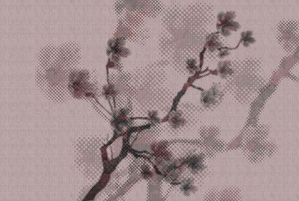 Tadessi Fototapete | Kirschblüte | 4.00 m x 2.70 m | Rosa | Braun | Wandbild | Digitaldruck