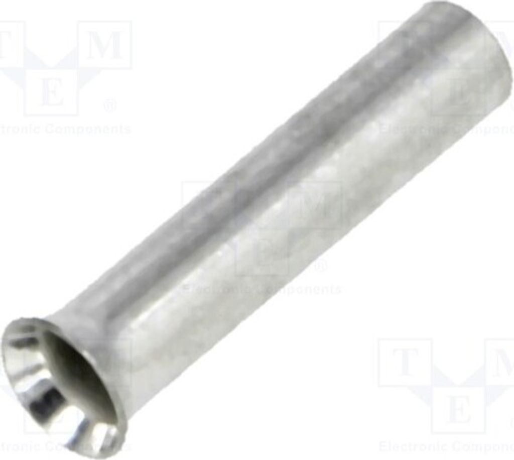 50x Kabelschuh: Hülse 1,5mm2 10mm unisoliert Kupfer verzinnt BM 01505 Bootlace fer