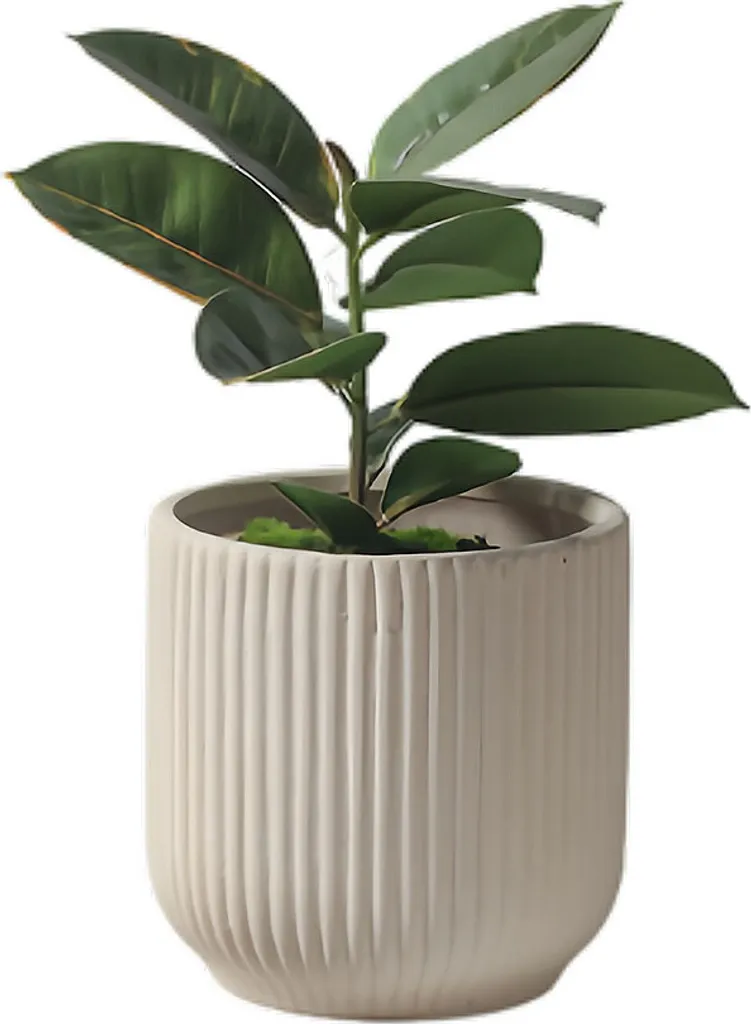 Pot de fleurs rond 17cm céramique contre le pourrissement des racines