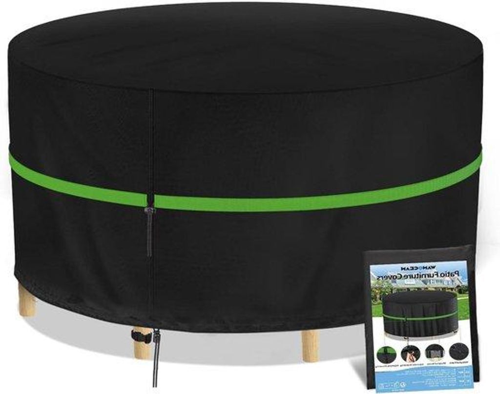 Gartenmöbelhütte 420D Oxford - Runde Gartentafelhütte, sehr belastbar, wasserdicht, winddicht, UV-beständig - 128 x 71 cm