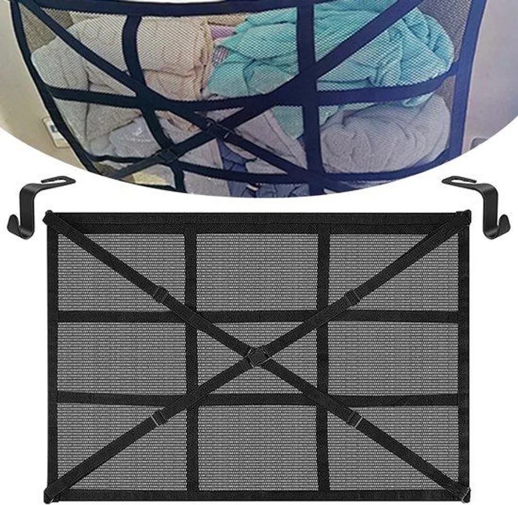 Filet de toit universel voiture 90 x 65 cm avec sangles réglables nylon