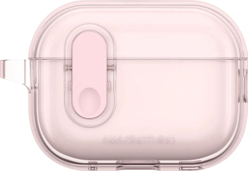 Custodia in silicone Amazingthing Minimal Case per Airpods Pro 2 - Rosa - 1