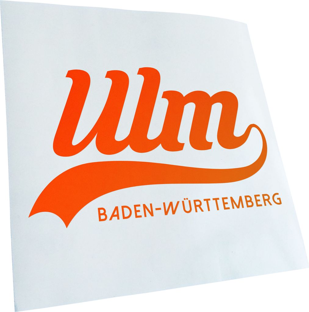 Kiwistar - Autoaufkleber - Ulm Baden-Württemberg - Neonorange - 30x18cm - Aufkleber für Auto, Laptop, Fahrrad, LKW, Motorrad mehrfarbig JDM Decal...