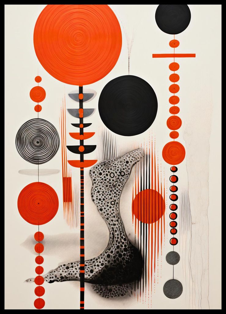 Plakat 50x70cm Kontrastierender Kosmos