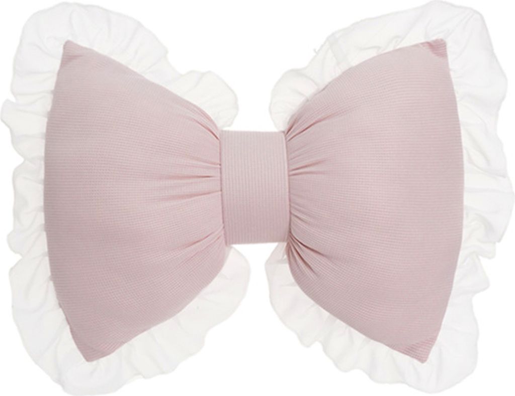 Bogenförmiges Kissen mit Rüschenspitze und flauschiger Füllung aus PP-Baumwolle. Der Urlaub verleiht Eleganz und Romantik. Kissen für Bett, Cou...