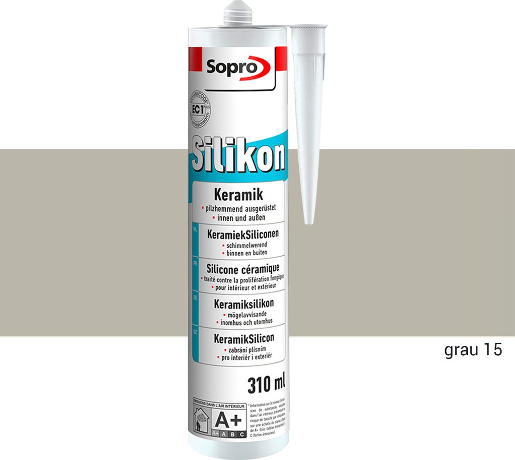 Sopro Silikon Keramik Fugen Fliesen 310ml Abdichtung Farbe Produktbild 