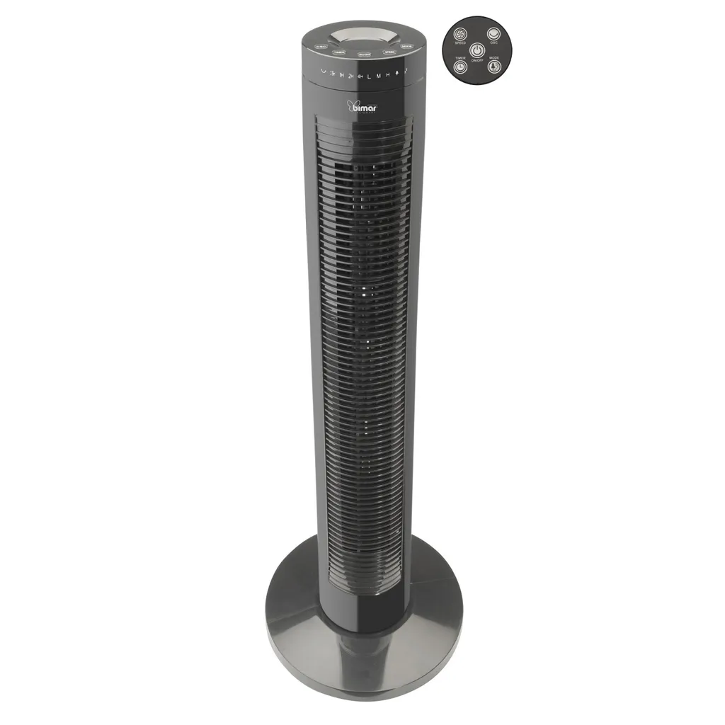 Ventilateur de table Bimar VC78 noir avec 3 vitesses réglables - 3