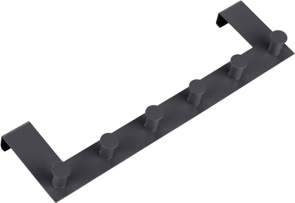 WENKO Metall Türgarderobe Celano in Schwarz 39 x 11 x 5,5 Produktbild 5
