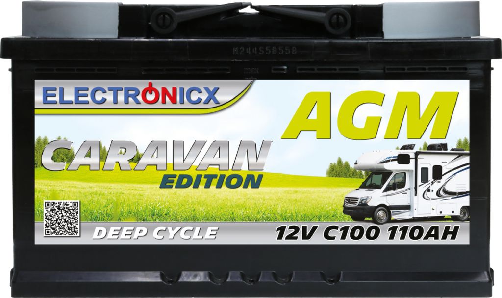 Batteria AGM Electronicx Caravan 110 Ah 12 V ▶ Camper e Immagine del prodotto 