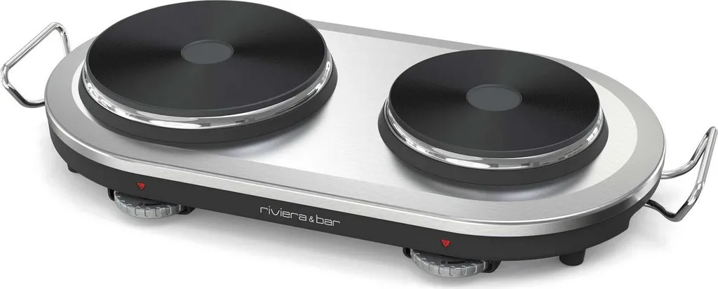 Fornello Elettrico Riviera & Bar QRE450 - 2 Fuochi 2500W Ghisa Inox
