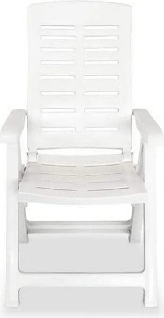 Fauteuil de Balcon Blanc Pliable et Multipositions pour Petit Espace - 8