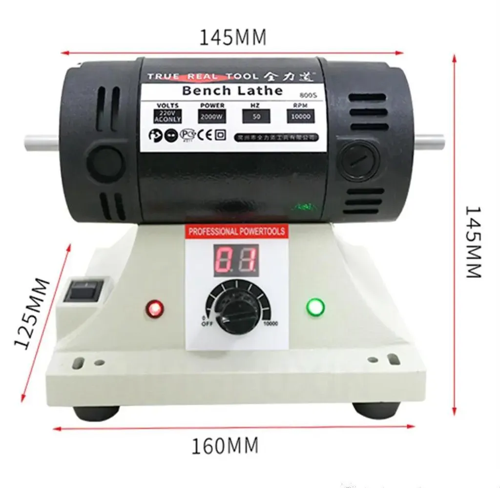 Mini-ponceuse 10000 tr/min Braun 800W - Finition métaux de précision - 5