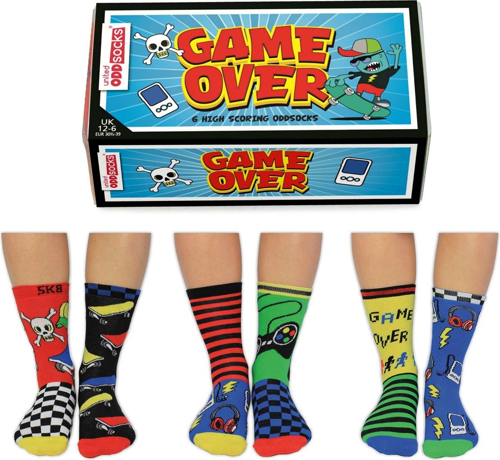 Game Over Oddsocks Socken in 30,5-39 im 6er Set Produktbild 