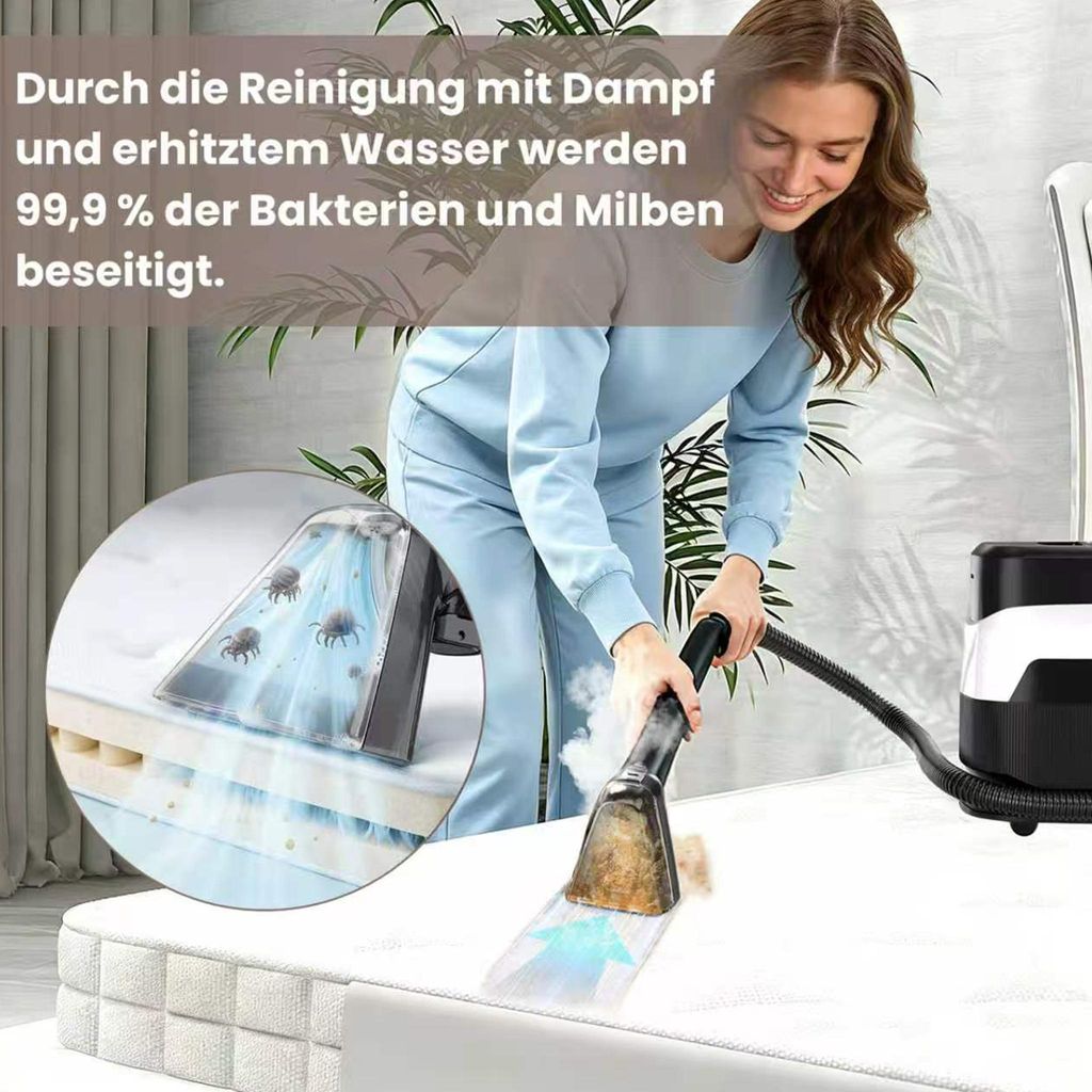 Grenintol Teppichreiniger 35kPa, Dampfreiniger 4 Modi