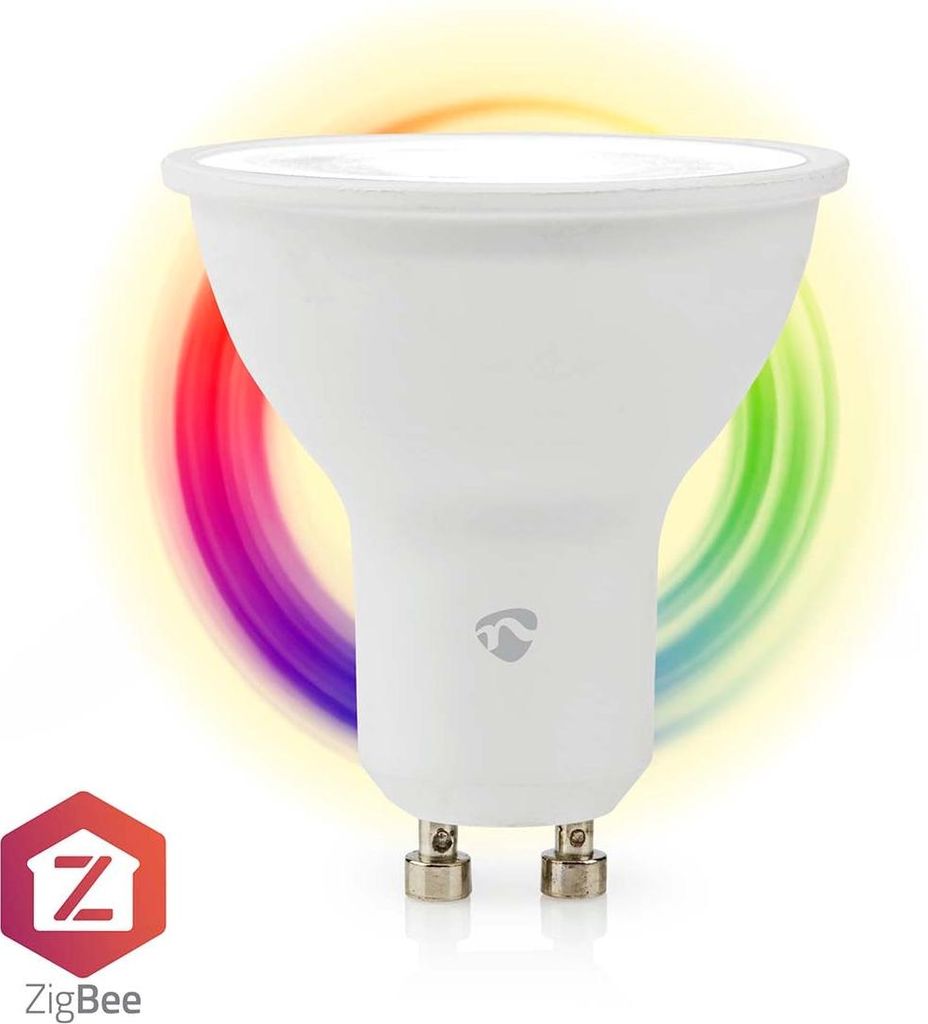 Nedis Zblc10Gu10 Smartlife Multicolour Lampe Zigbee 3.0 Gu10 345 Lm 4.7 W Rgb / Warm To Cool White 2200 - 6500 K Android&Trade; / Ios Spot 1 Stück
