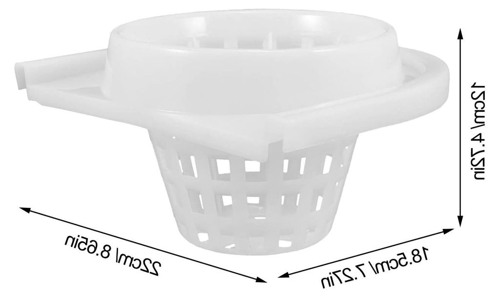 Wischeimerkorb 22 x 18,5 x 12 cm aus robustem Kunststoff mit Löchern zur einfachen Entwässerung für die Bodenreinigung im Haushalt und Gewerbe