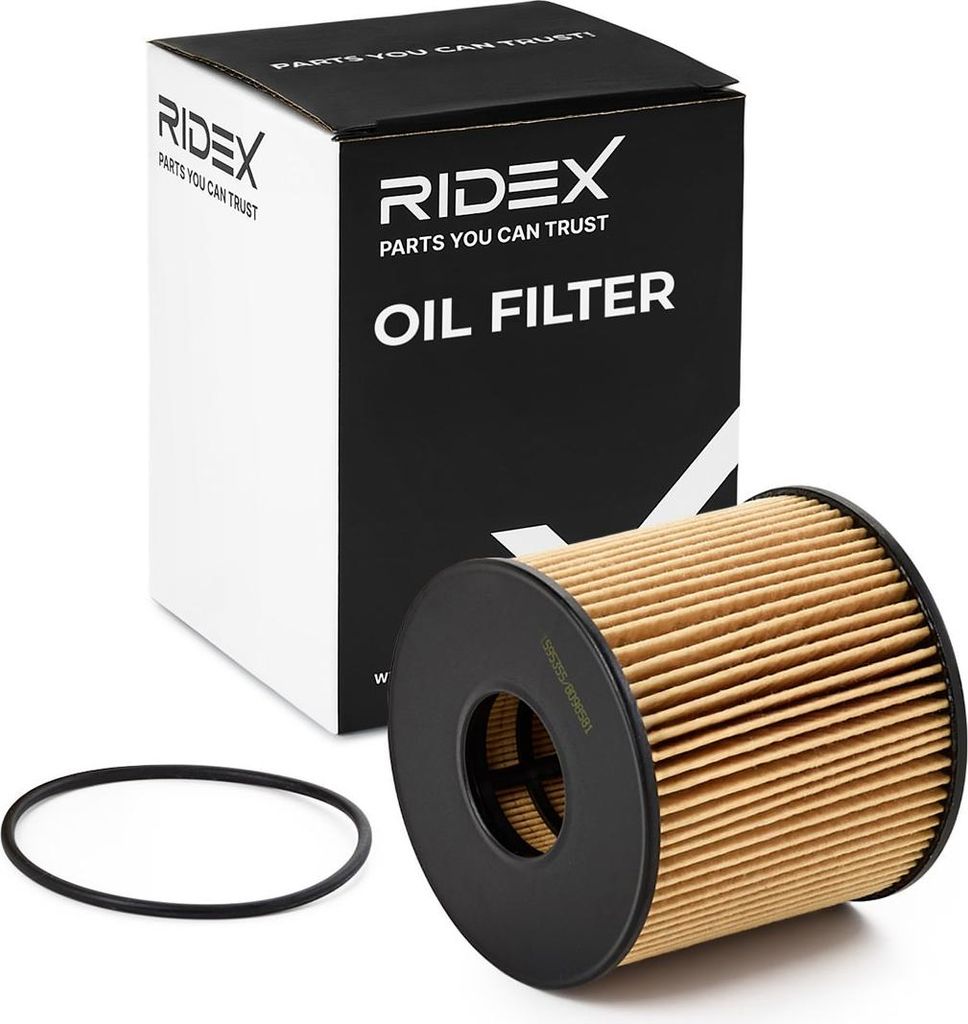 Ölfilter RIDEX 7O0101 Filtereinsatz für VW GOLF II (19E, 1G1) Amarok Pickup (2HA, 2HB, S1B, S6B, S7A, S7B) PASSAT (3B2) ARTEON (3H7) Polo Classic