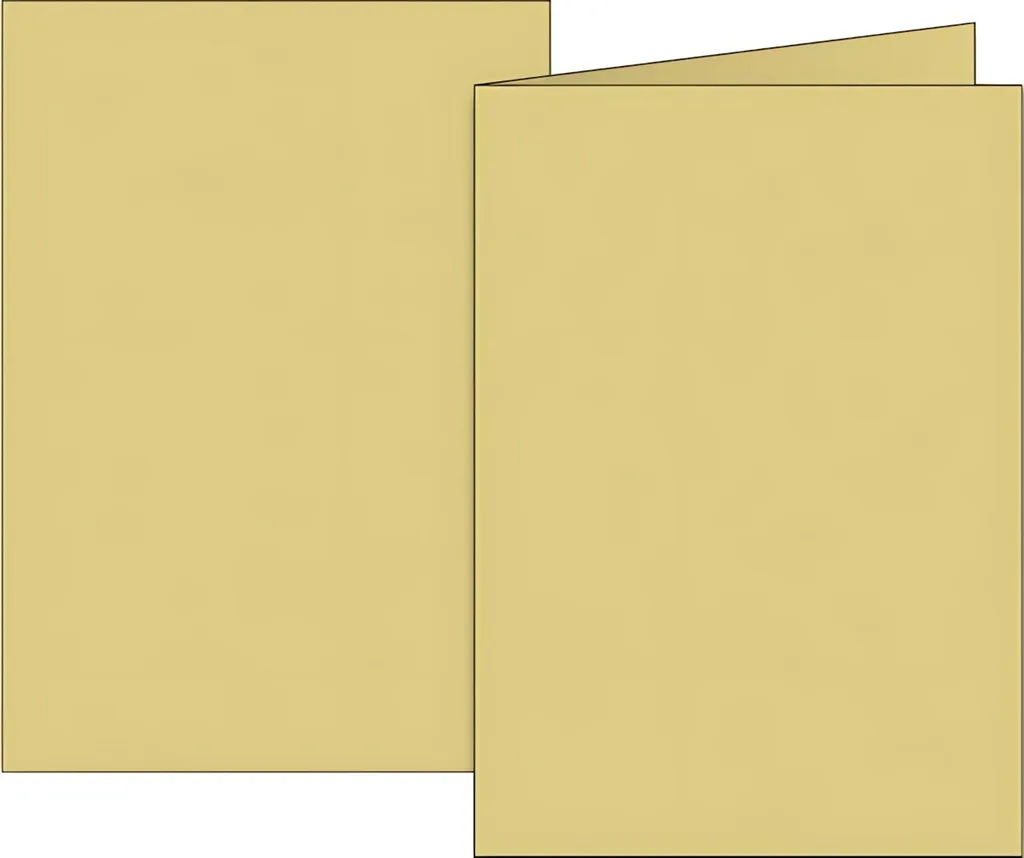 BRUNNEN 105125511 Carte pliante chamois B6 papier universel de qualité