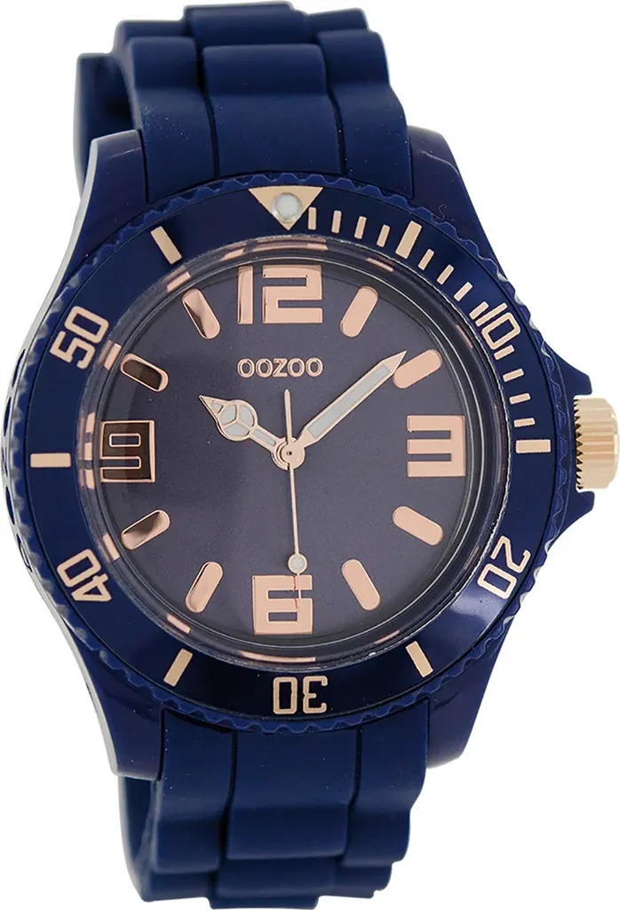Montre Oozoo femme bleu foncé idéale pour le sport et le bureau