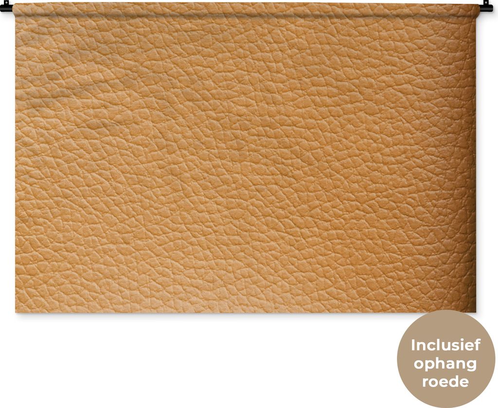 MuchoWow® Wandteppich Wandbehang Leder - Strukturiert - Produktbild 