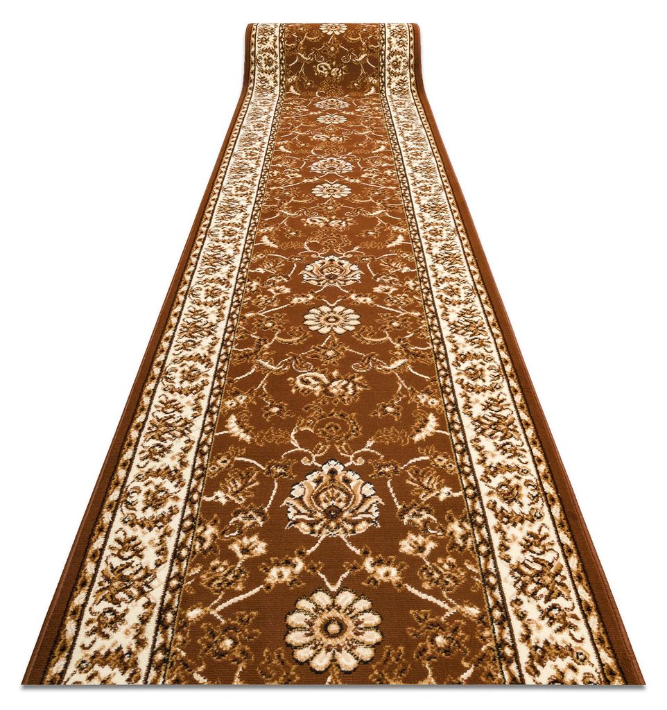 TAPIS DE COULOIR BCF MORAD Klasyk classique marron 90 cm Image du produit 