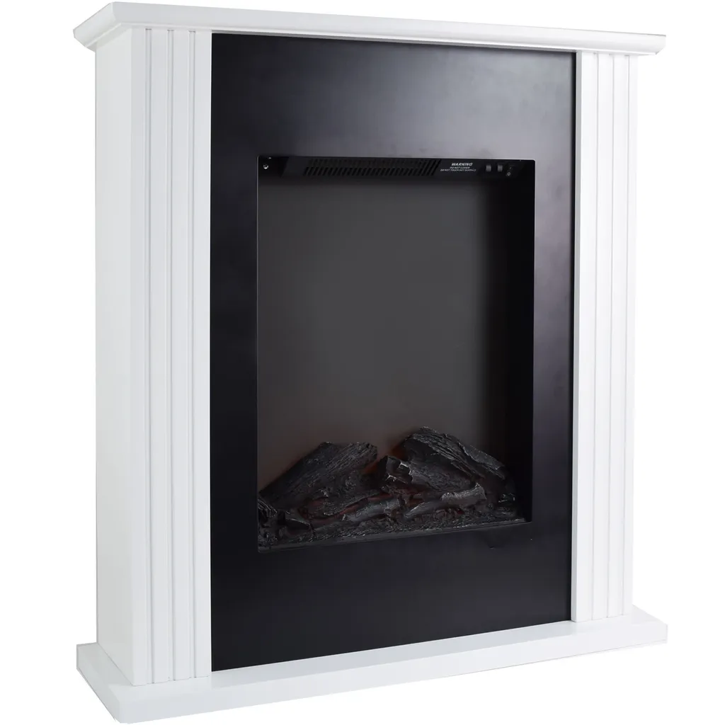 Cheminée Électrique Syntrox 2000W avec Effet Flamme LED et Finition Orme