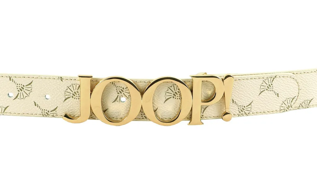 JOOP! cintura 3,0 CM Women's Logo Belt W95 Cream White avorio - 2