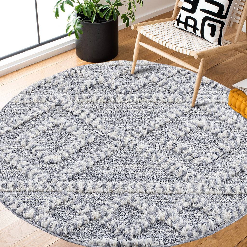 Teppich Nara 3022 Grau 160x160 cm