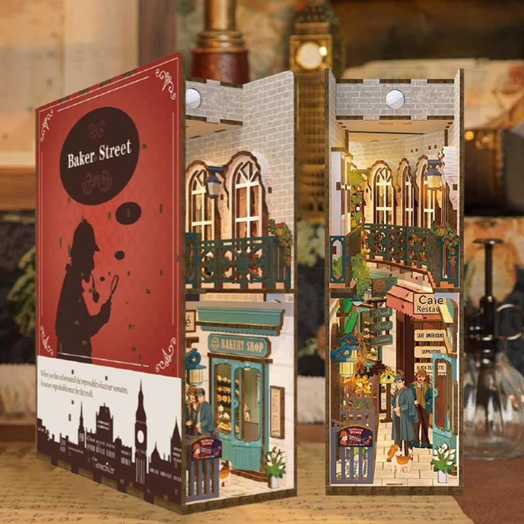DIY Book Nook Sherlock Holmes - 3D-Puzzle - 141 Teile - Produktbild 
