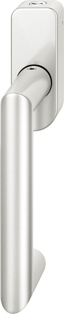 FSB Fenstergriff 34 1016 abschließbar ovale Rosette, Aluminium silber eloxiert