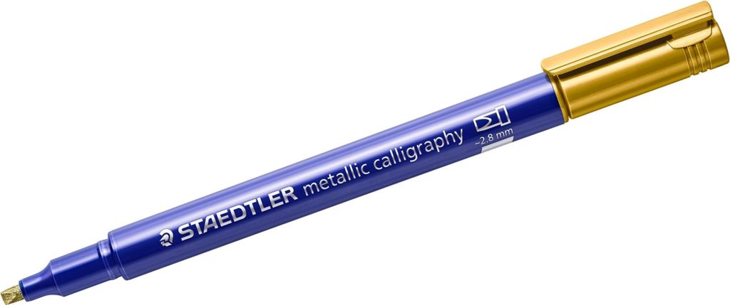 Layoutmarker 8325 Metallic calligraphy ca. 2,8mm gold Packung mit 10 Stück