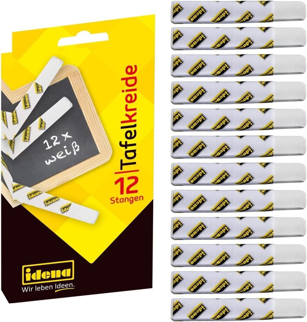 Idena 621721 12 kred tablicowych białych Zdjęcie produktu 