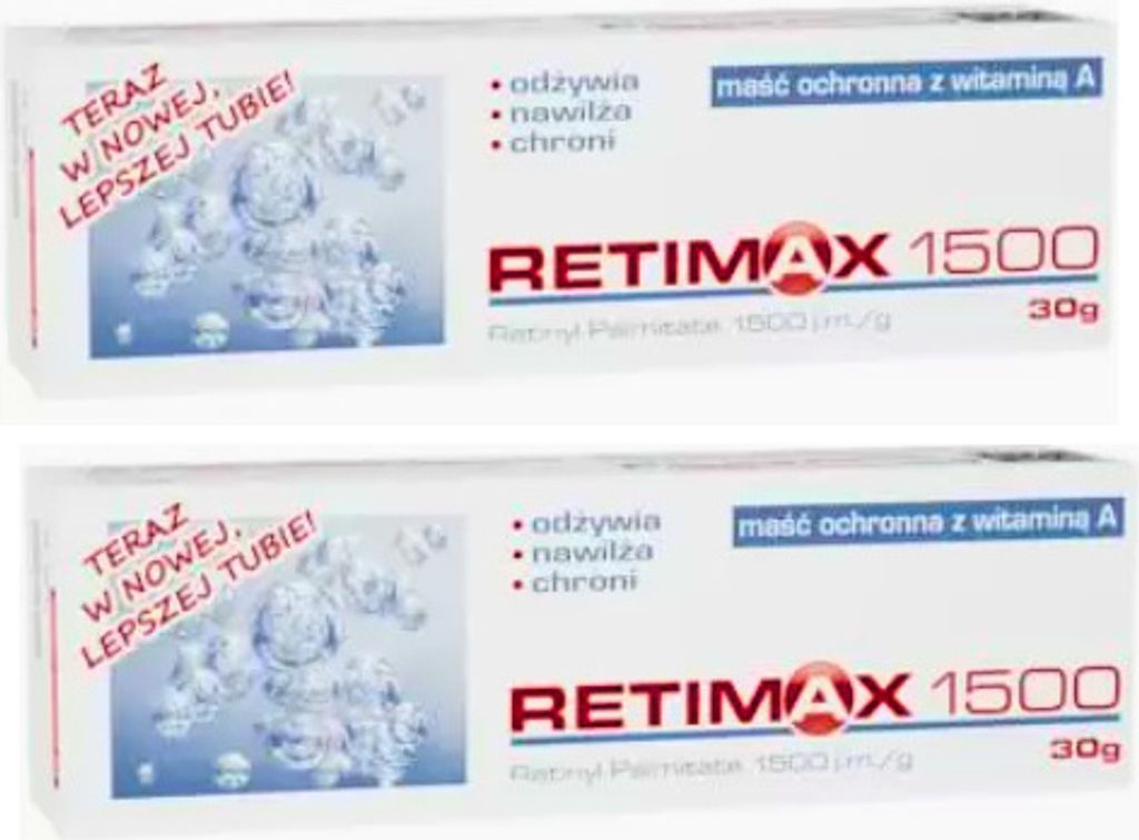 Retimax 1500 Schutzsalbe mit Vitamin A – Regeneration und Feuchtigkeit für die Haut, 2er Pack