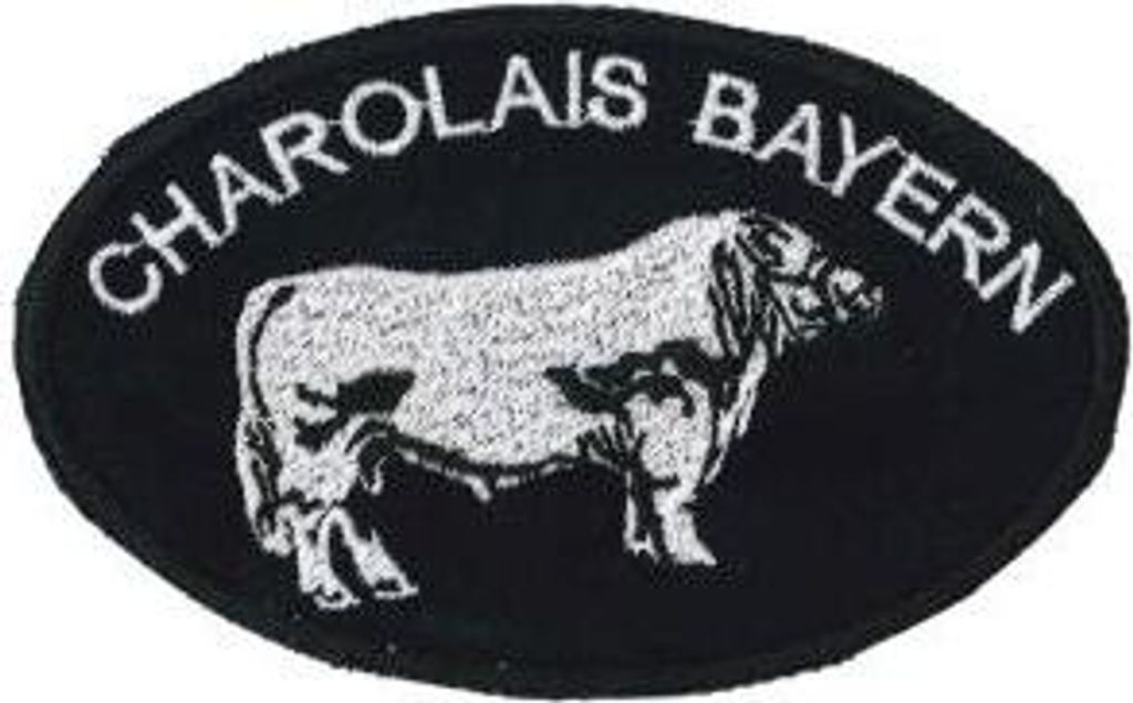 Aufnäher Patches Charolais Bayern Gr. ca. 11,5 x 7 cm 01642