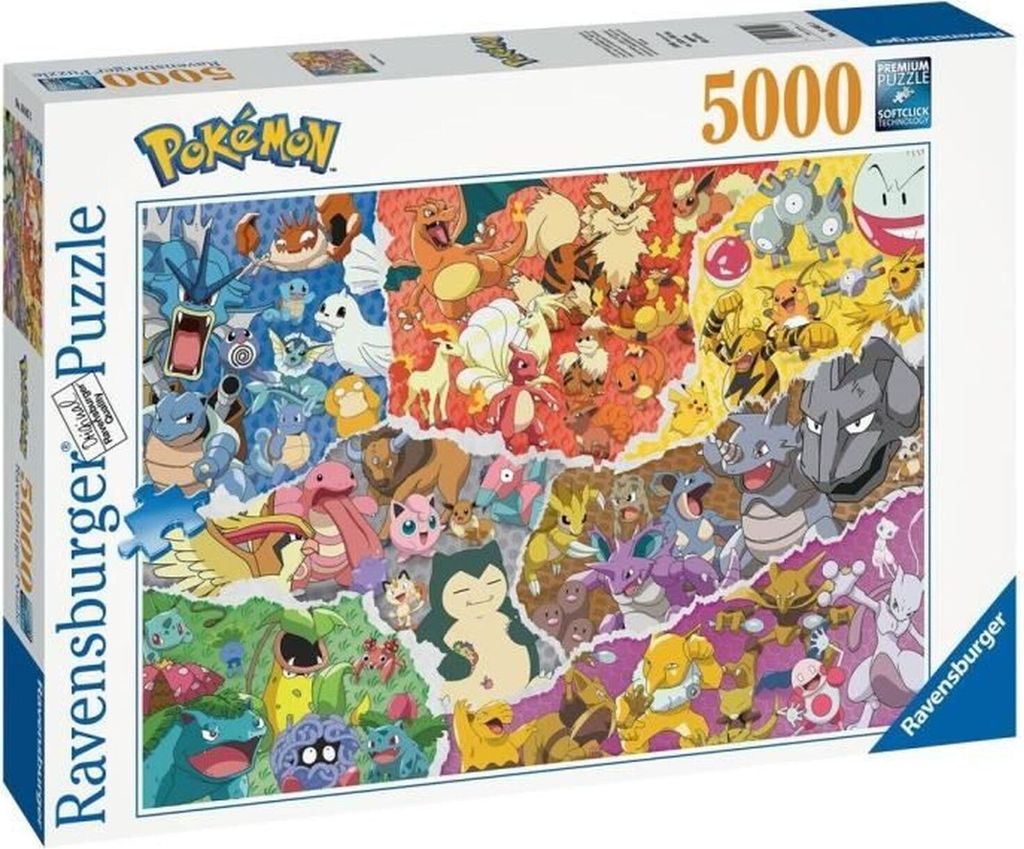 5000 piece puzzle - Pokémon Allstars - Ravensburger Immagine del prodotto 