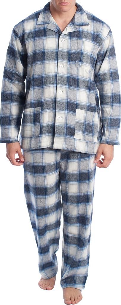 Kisses&Love Herren-Schlafanzug aus Baumwolle mit Langarmshirt KLP7