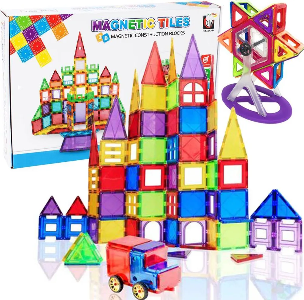 Jouet magnétique éducatif 106 pièces pour la créativité des enfants